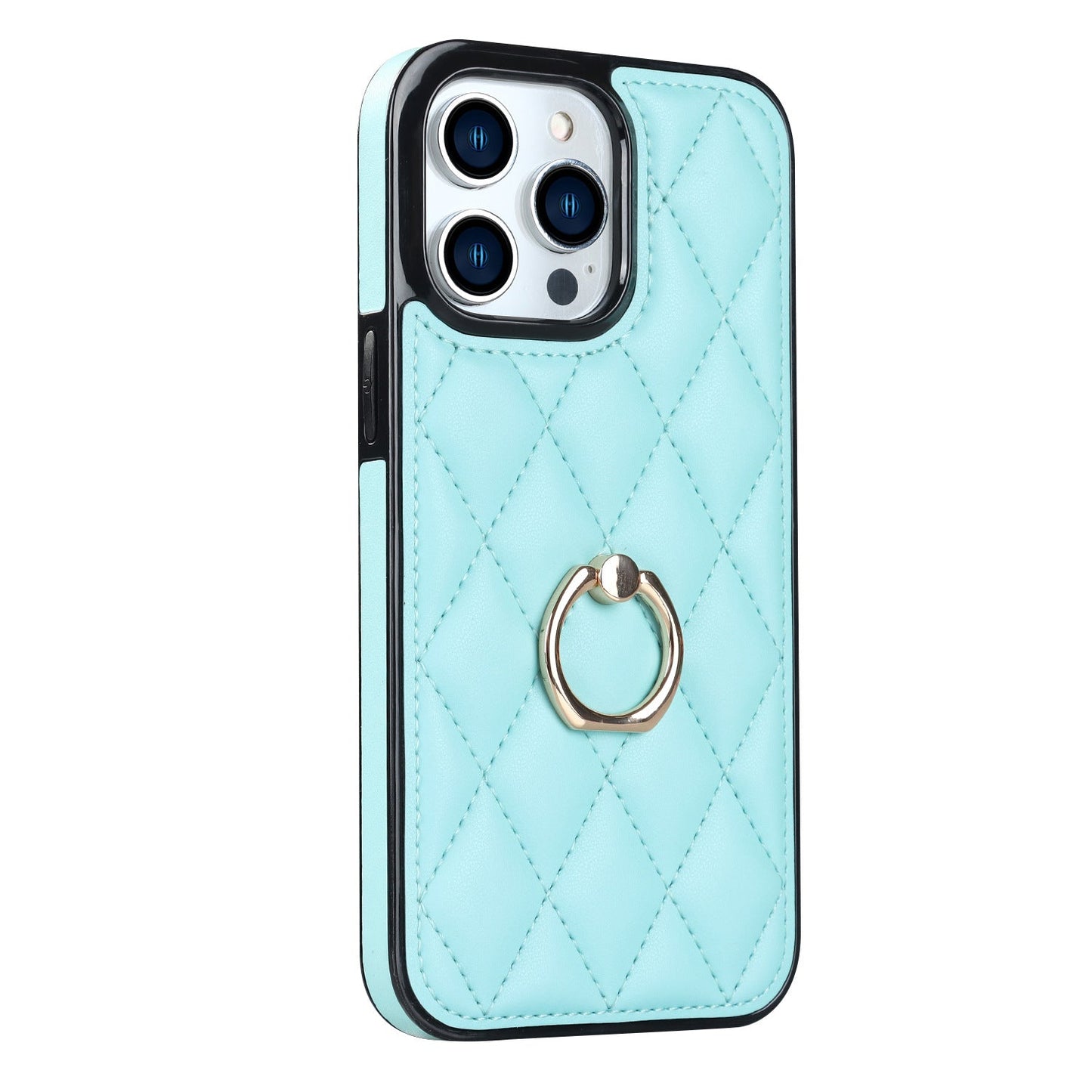 Ring Phone Case Diamond Bracket Leather Phone Case Women's Drop-resistant