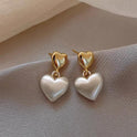 Double Love Frosted Stud Earrings For Women