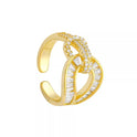 Fashion Micro-inlaid Zircon Ring Women