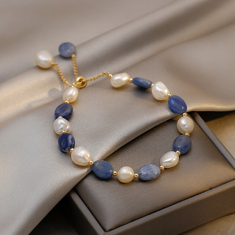 Freshwater Pearl Crystal Bracelet For Women