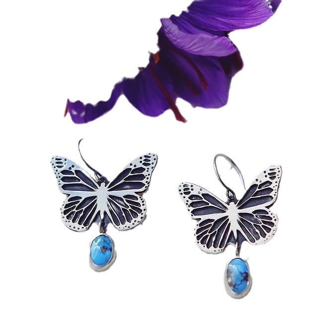 Women's Vintage Personality Butterfly Earrings