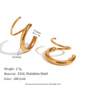 Women's Fashion Simple Double-layer Winding Earrings