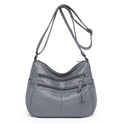 Messenger Bag Shoulder Washed Soft Leather Middle-aged And Elderly Versatile