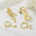 Light Luxury Fashion Style Earrings Tassel Female Seven Piece Set