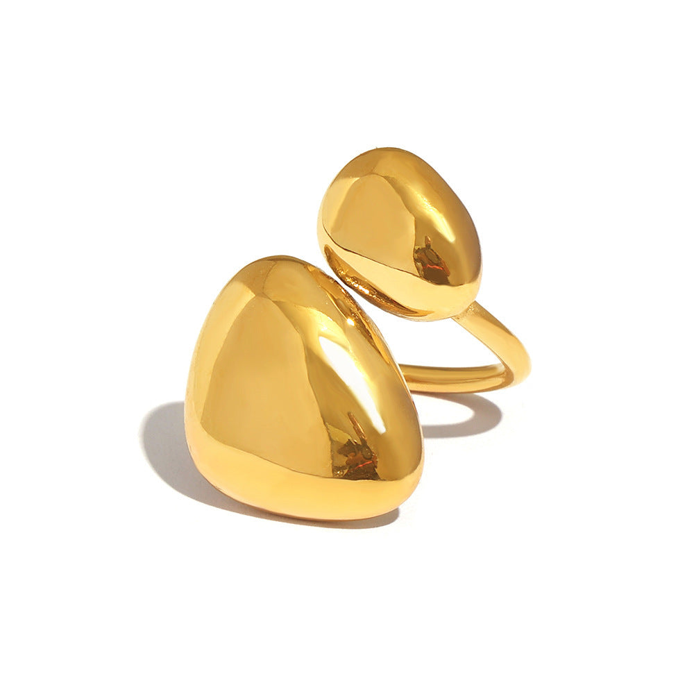 Geometric Irregular Smooth Opening Ring