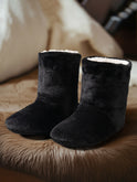 Thickened Fleece-lined Warm Floor Boots Mid-calf