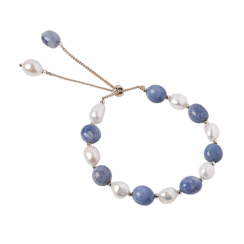 Freshwater Pearl Crystal Bracelet For Women