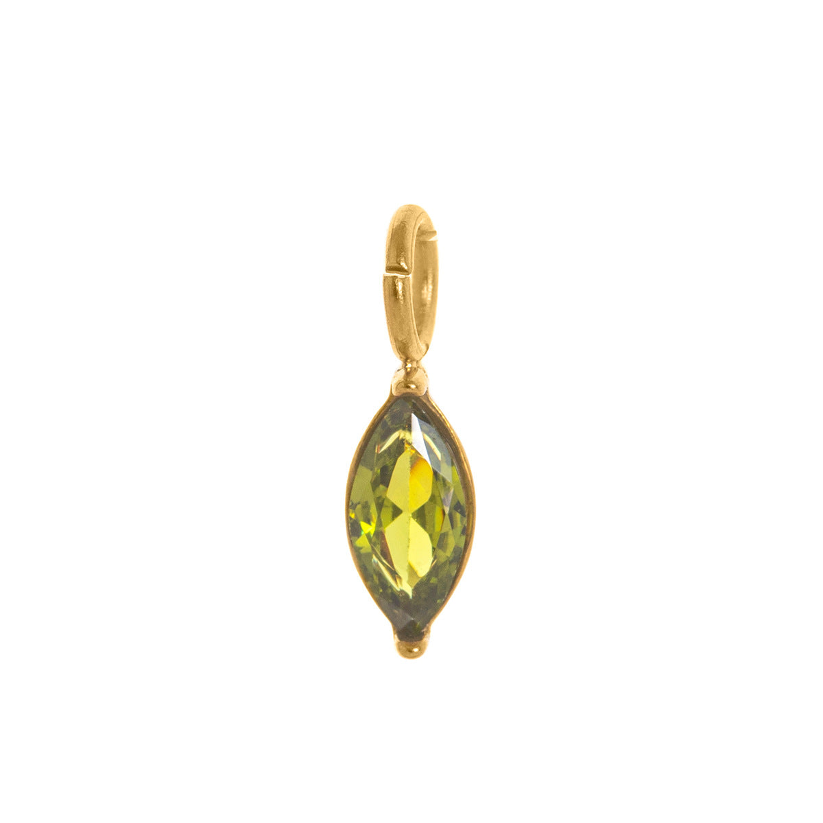 December Birthday Stone Drop-shaped Necklace