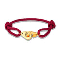 Popular Golden Handcuffs Carrying Strap Milan Rope Adjustable Bracelet