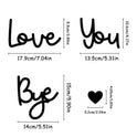 Goodbye Love You Sign Decoration Home Living Room Bedroom Wall Pendant