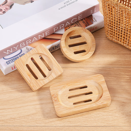 Household Creative Retro Wood Charcoal Soap Dish