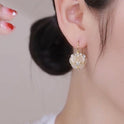 Affordable Luxury Style Niche Temperament Pearl Ball Cabas Earrings