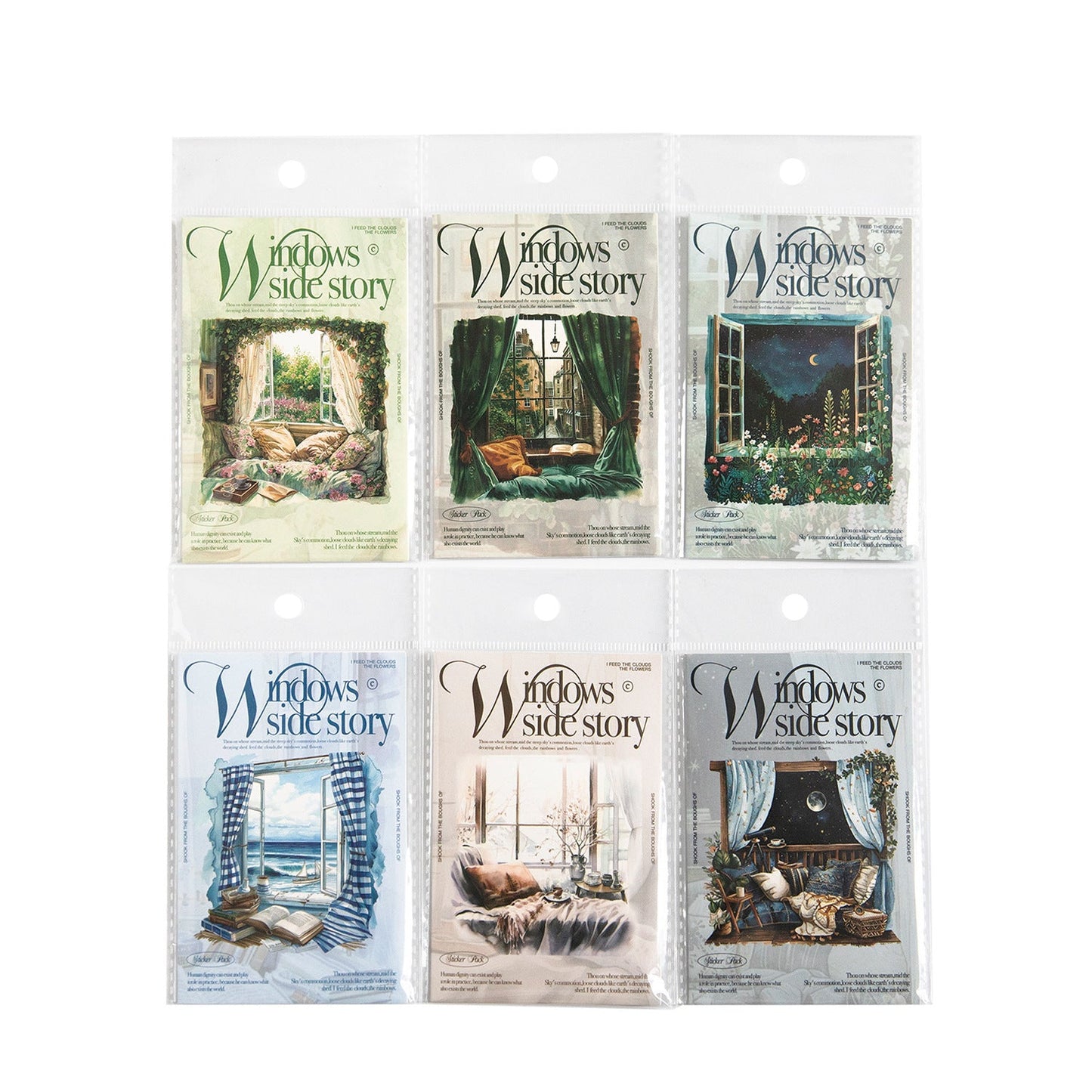 Window Story Series Journal Decorative Source Material Stickers