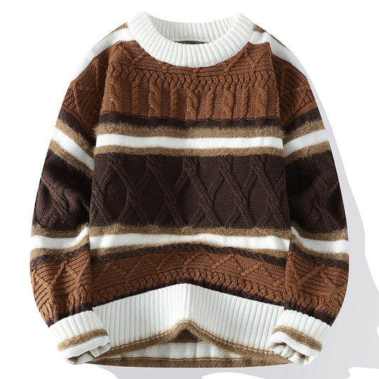 Round Neck Men's Casual Sweater