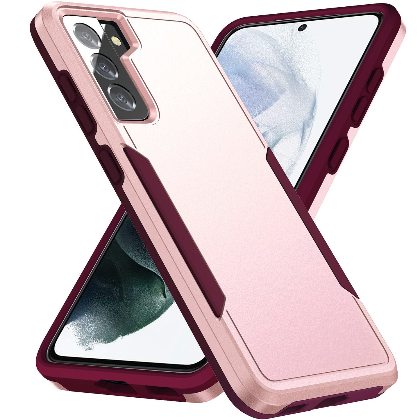 Flat Drop-resistant Contrast Color Protective Cover All-inclusive Phone Case