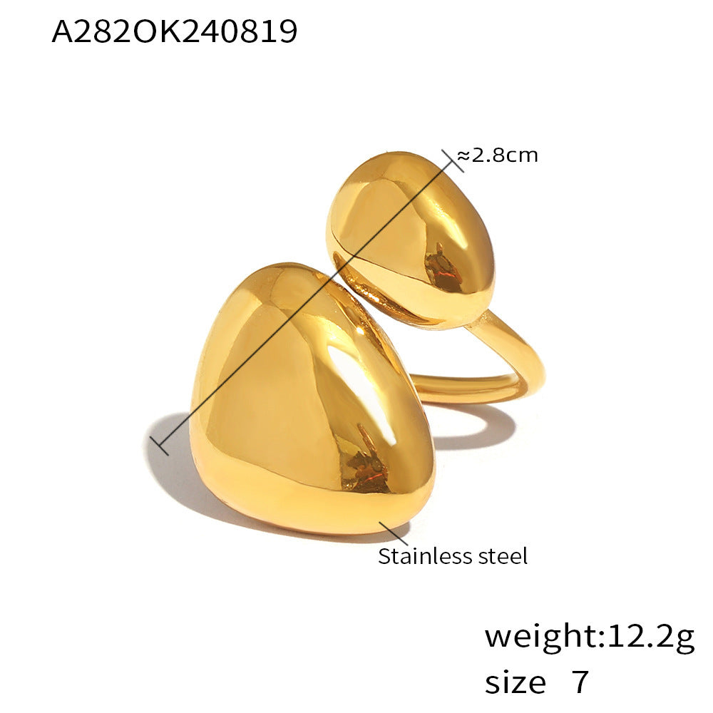 Geometric Irregular Smooth Opening Ring