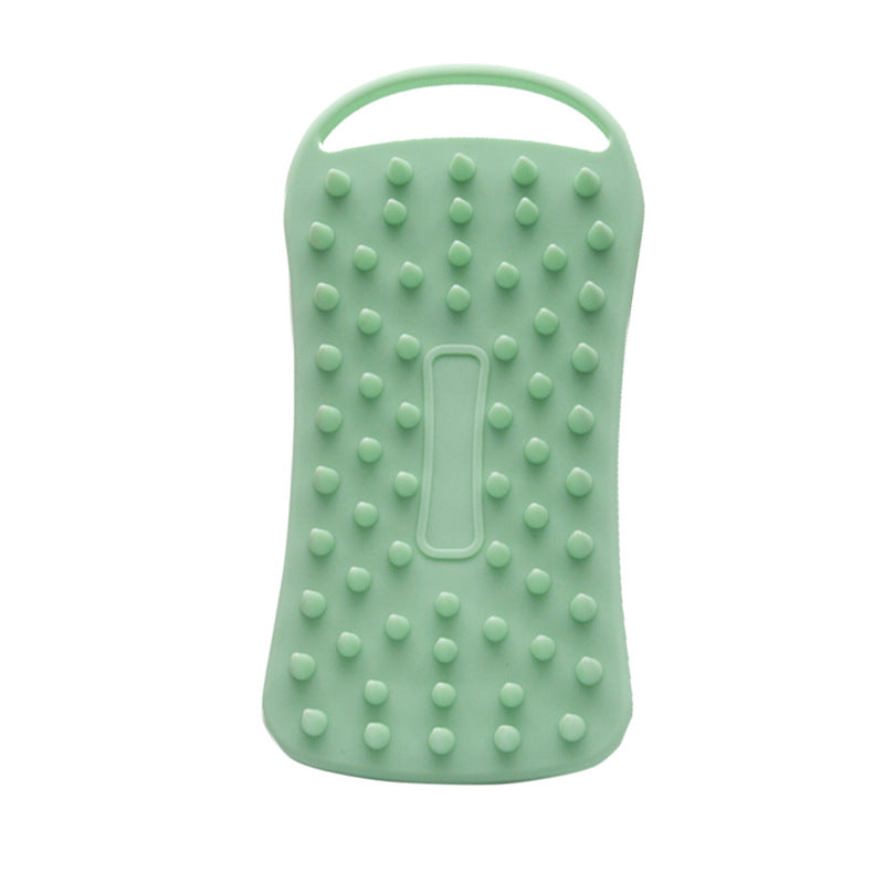 New Silicone Square Bath Brush Portable Lanyard