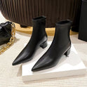 Slimming Chunky Heel All-matching Martin Female Boots