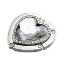 Creative Fashion Heart-shaped Single Row Diamond Table Hook