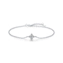 S925 Silver Clover Bracelet Full Diamond Bracelet