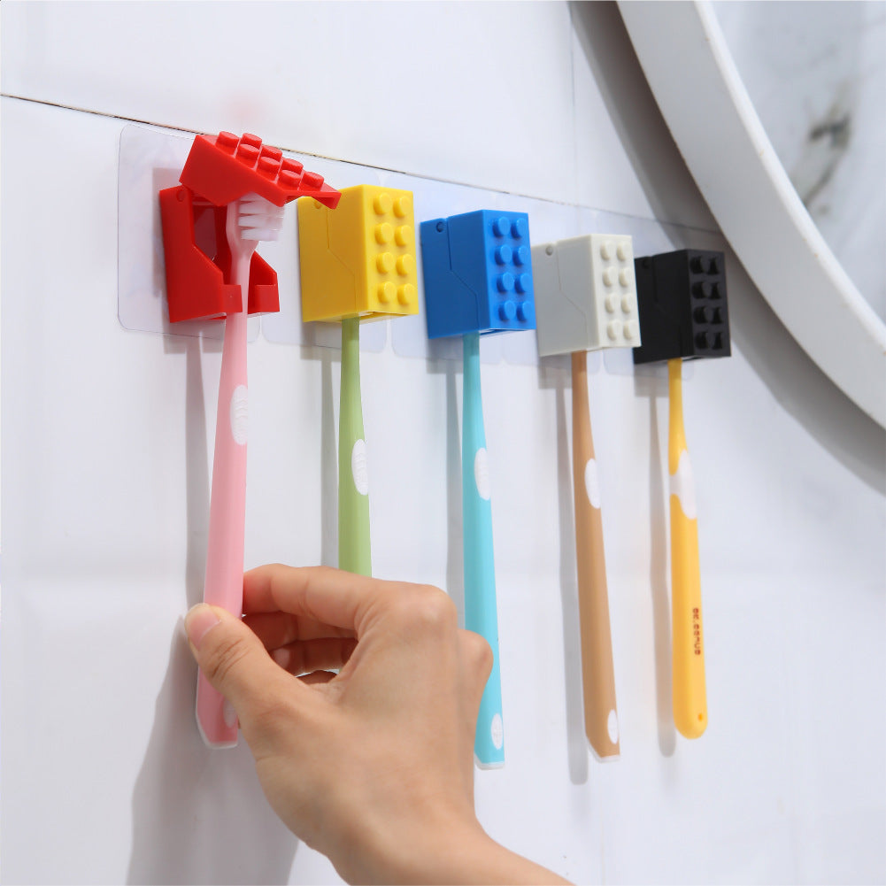 Bathroom Punch-free Children's Toothbrush Storage Rack