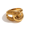 Fashion Color Contrast Zircon Ring For Women