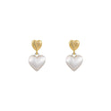 Double Love Frosted Stud Earrings For Women