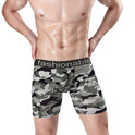 Men's Sports Lengthened Camouflage Printed Cotton Boxer Briefs