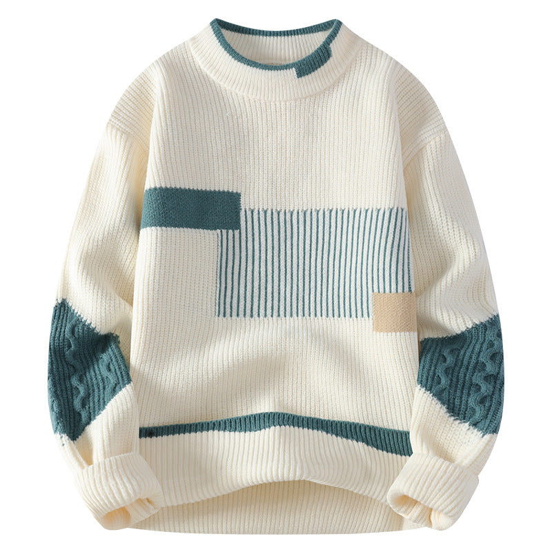 Men's Fashion Colorblock Knitwear Winter