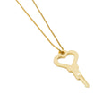 Creative Heart-shaped Golden Lock Key