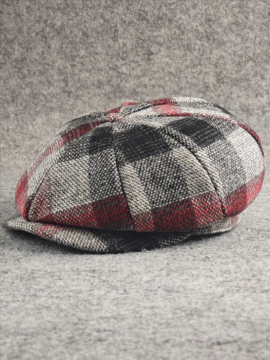 European And American Style Pattern Octagonal Cap