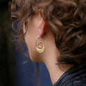 Women's Geometric Spiral Earrings Retro Simple