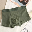 Jacquard Boys Simple Solid Color Boxers