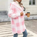 Fashion Special Women's Clothing Plaid Plush Coat