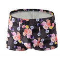 Printed Milk Silk Comfortable Breathable Multi-color Rose Boxers