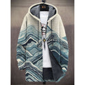 Fashion Digital Printing Fleece Padded Coat Jacket