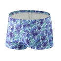 Printed Milk Silk Comfortable Breathable Multi-color Rose Boxers