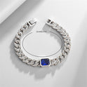 Retro Personalized Sapphire Couple Bracelet