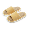 Indoor Wooden Floor Four Seasons Linen Thick Bottom Summer Slippers Women