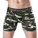 Men's Sports Lengthened Camouflage Printed Cotton Boxer Briefs