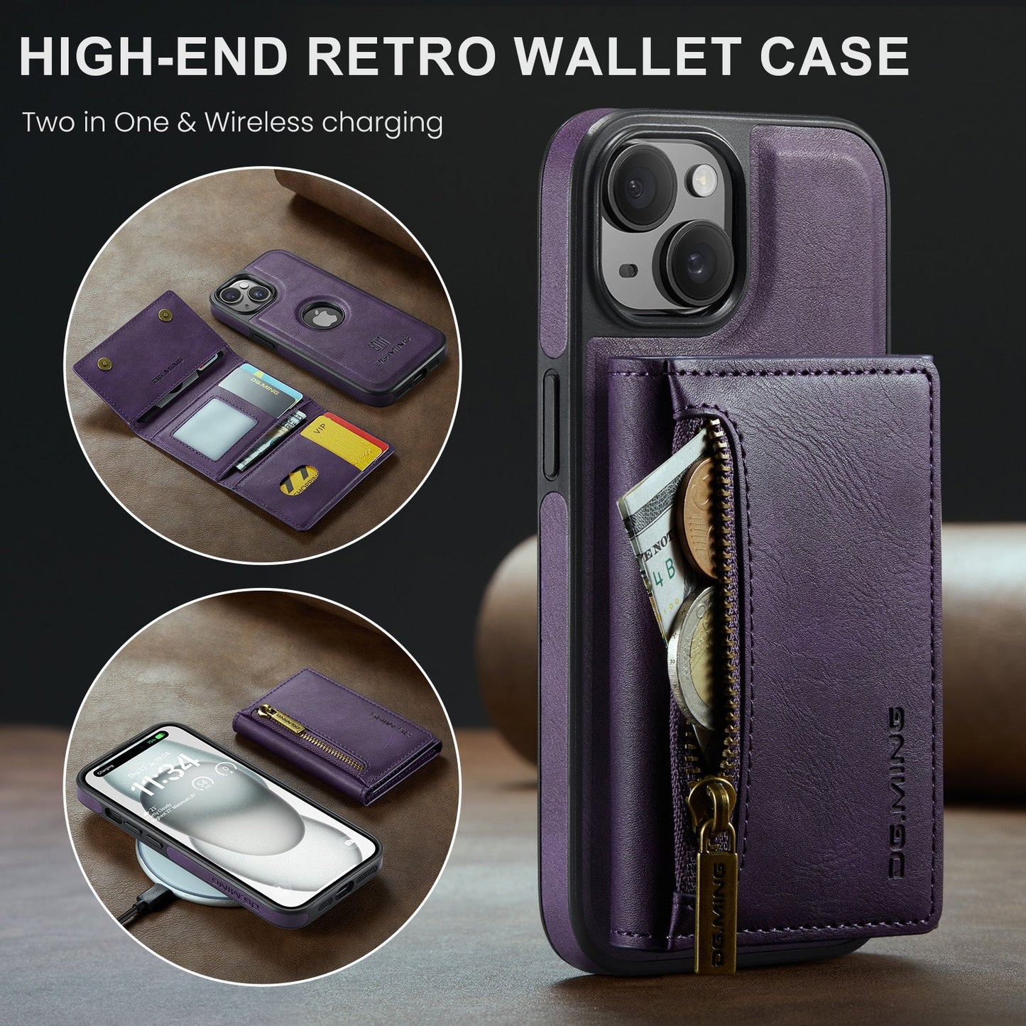 Plastic Magnetic Wallet Phone Case