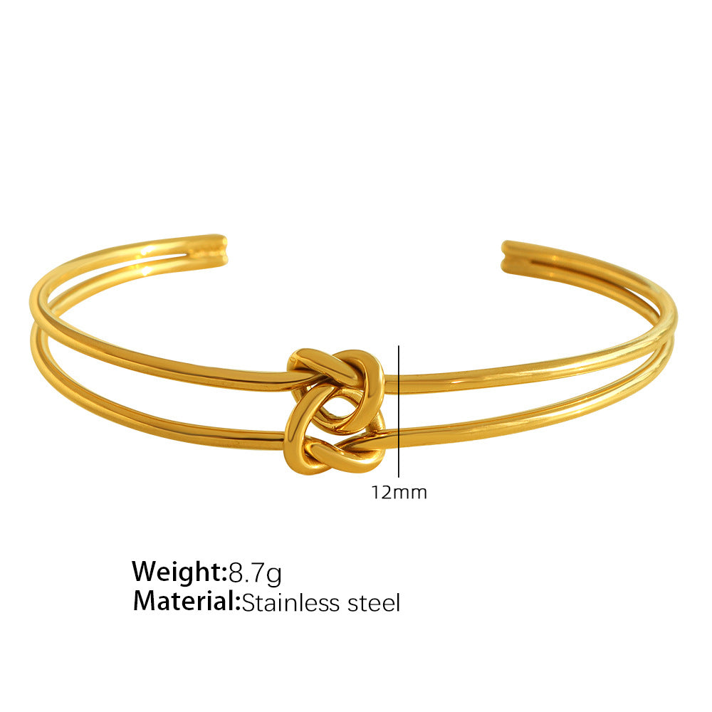 Fashion Geometry Pattern Titanium Steel Bracelet For Women