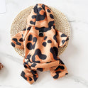 Leopard Print Pet Clothes Four-leg Traction Clothing