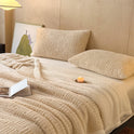 Double-layer Jacquard Lambswool Thickened Warm Blanket