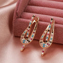 Women's Retro Rainbow Zircon Earrings