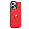 Ring Phone Case Diamond Bracket Leather Phone Case Women's Drop-resistant