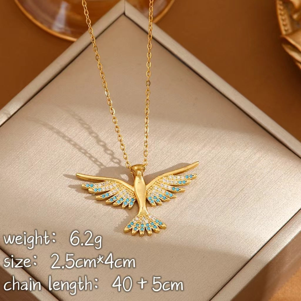 Phoenix Wings Light Luxury Cross-border Banquet Wedding Necklace For Women