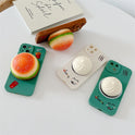 Creative Hamburger Decompression Squeezing Toy Phone Case