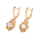 Women's Fashion Long Pattern Zircon Earrings