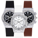 All-match Business Diamond Silicone Band Watch